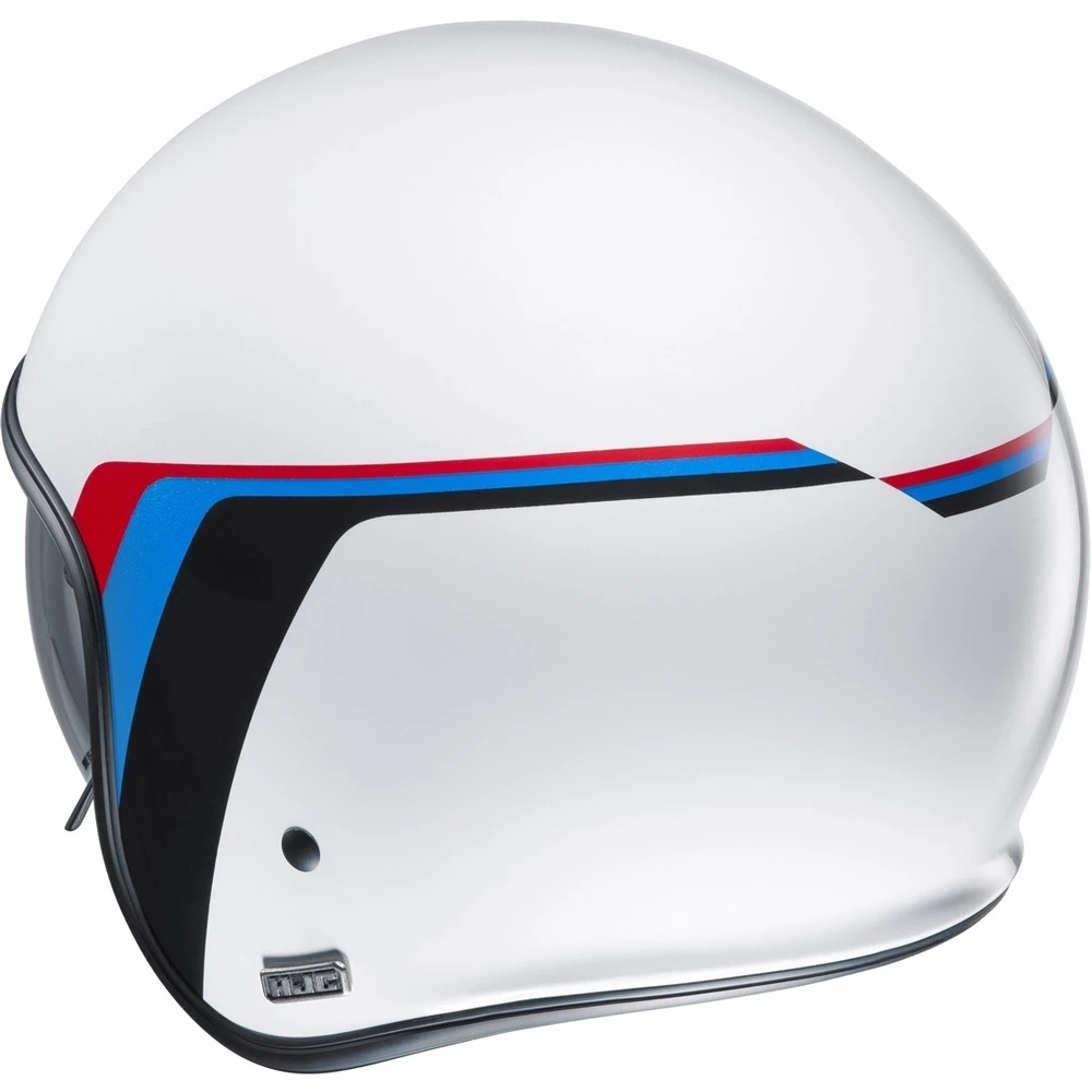 Budget ???? Custom Hjc V30 Osor Helmet White Blue Red ???? 4 Budget ???? Custom Hjc V30 Osor Helmet White Blue Red ???? - Image 2