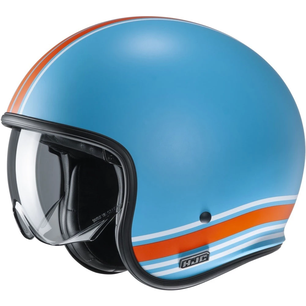 Best Sale ⭐ Custom Hjc V30 Senti Helmet Blue Orange ???? 3 Best Sale ⭐ Custom Hjc V30 Senti Helmet Blue Orange ????
