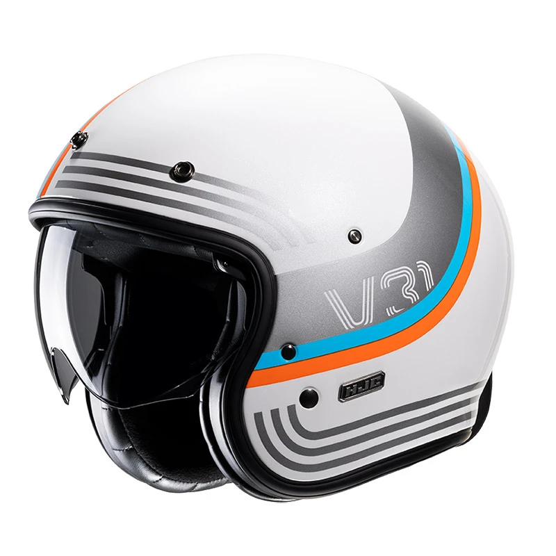 Discount ???? Custom Hjc V31 Byron Helmet Blue Orange ???? 3 Discount ???? Custom Hjc V31 Byron Helmet Blue Orange ????