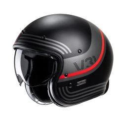Best Pirce ⌛ Custom Hjc V31 Byron Helmet Red Black ????