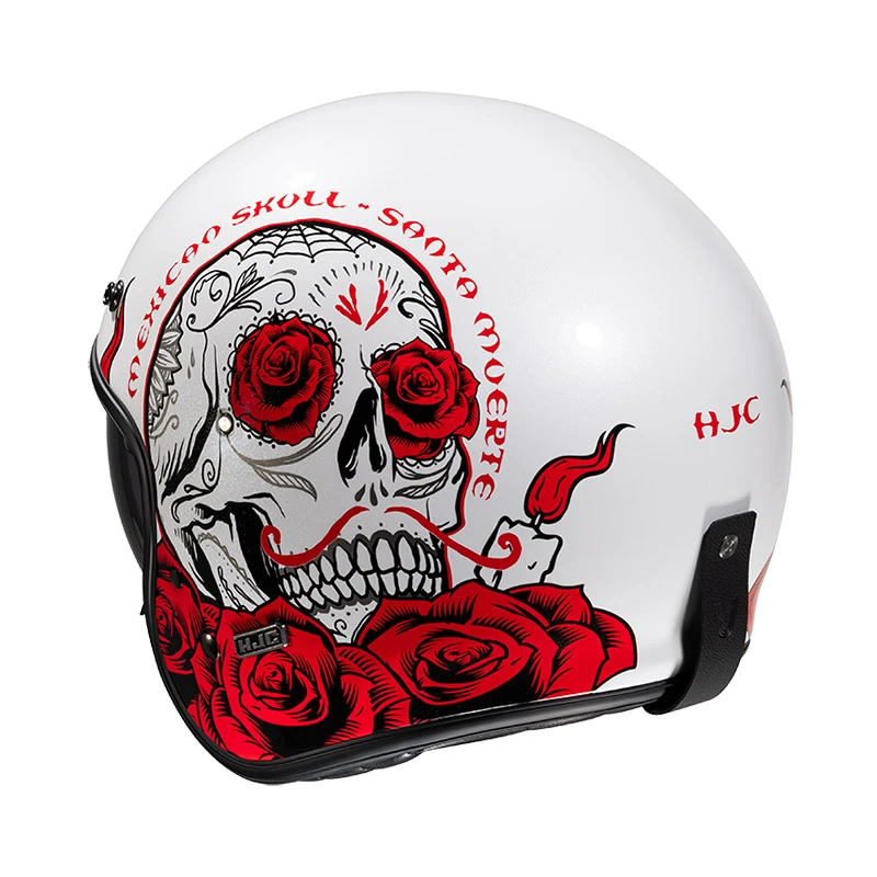 Discount ???? Custom Hjc V31 Desto Helmet Red White ???? 5 Discount ???? Custom Hjc V31 Desto Helmet Red White ???? - Image 3